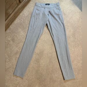 Express Gray Skinny Mid Rise Pants Stretch 0 0R